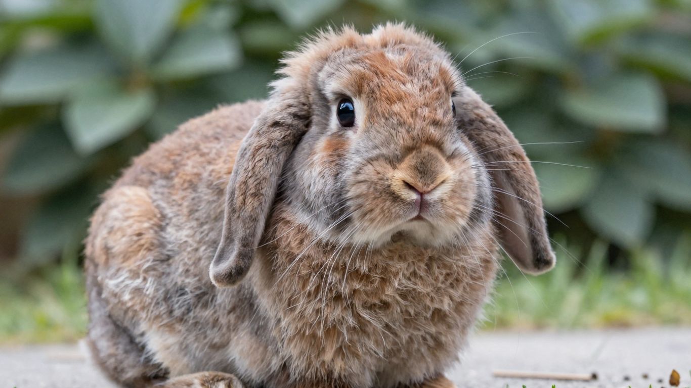 Adorable Holland Lop bunny with floppy ears